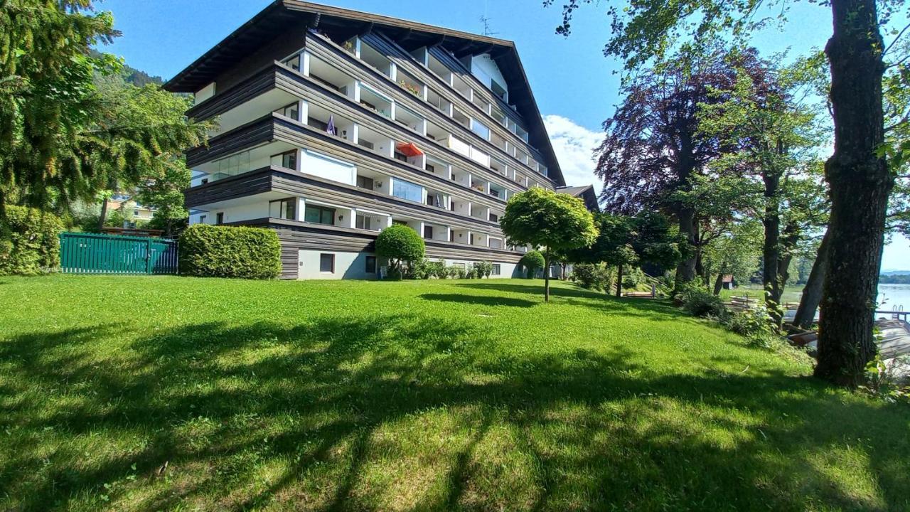 Seeblick Appartement MAREN Haus Hänsel&Gretel direkt am Ossiacher See mit Hallenbad Stiegl Exterior foto